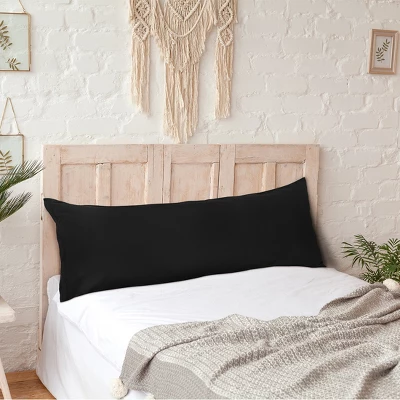 Body 20"x54" Microfiber Pillow Cases Black - PiccoCasa 4 Body 20"x54" Microfiber Pillow Cases Black - PiccoCasa - Image 2