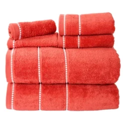 6pc Solid Bath Towel And Washcloth Set - Yorkshire Home -Baxton Studio Store GUEST 6799a0f3 e332 4826 8e48 0af1be16f545