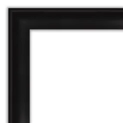 40" X 28" Non-Beveled Grand Narrow Bathroom Wall Mirror Black - Amanti Art -Baxton Studio Store GUEST 67ce99bc 7381 4dee 8caf e5b36c35f586