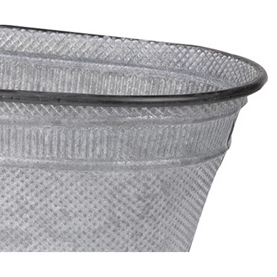 Clemson Oval Metal Tubs Silver 3pk - A&B Home 4 Clemson Oval Metal Tubs Silver 3pk - A&B Home - Image 2