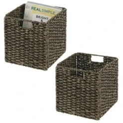MDesign Woven Seagrass Home Storage Basket For Cube Furniture, 2 Pack 20 MDesign Woven Seagrass Home Storage Basket For Cube Furniture, 2 Pack -Baxton Studio Store GUEST 683bd18e 0348 4e39 83ac 1f77f2e6bfcf