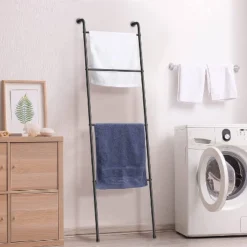 NEX 2pk 4 Tier Ladder Style Towel Racks Black -Baxton Studio Store GUEST 68451694 921a 4351 b030 21e5334cf4e1