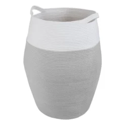Home-Complete Cotton Rope Laundry Basket -Baxton Studio Store GUEST 6875d063 1c0e 49d3 a74e 293997357989