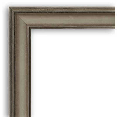 24" X 30" Non-Beveled Mezzanine Antique Narrow Wood Bathroom Wall Mirror Silver - Amanti Art 4 24" X 30" Non-Beveled Mezzanine Antique Narrow Wood Bathroom Wall Mirror Silver - Amanti Art - Image 2