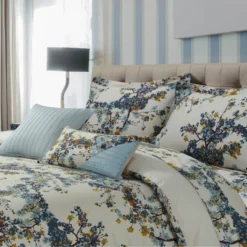 Casablanca 300tc Cotton Sateen Floral Printed Oversize Duvet Cover Set 5pc - Tribeca Living®