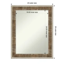 Farmhouse Brown Narrow Non-Beveled Wood Bathroom Wall Mirror 18 Farmhouse Brown Narrow Non-Beveled Wood Bathroom Wall Mirror -Baxton Studio Store GUEST 6aa83b74 5193 46ab a06e a93d2032d433