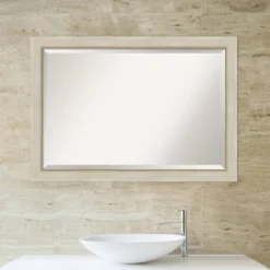 40" X 28" Parthenon Framed Bathroom Vanity Wall Mirror Cream - Amanti Art -Baxton Studio Store GUEST 6c70e7a2 4f7a 432f acd5 088254ad2a1f