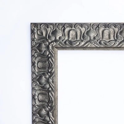24" X 30" Non-Beveled Silver Luxor Wood Bathroom Wall Mirror - Amanti Art 4 24" X 30" Non-Beveled Silver Luxor Wood Bathroom Wall Mirror - Amanti Art - Image 2