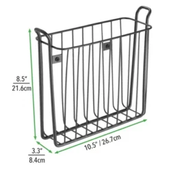 MDesign Metal Wall Mount Magazine, Book Holder, Compact Rack -Baxton Studio Store GUEST 6eb809d8 25a0 4436 893d 3eb0fd18b81c