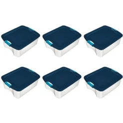 Sterilite 12 Gallon Latch And Carry Storage Tote Box Container -Baxton Studio Store GUEST 72479ac8 23ad 4c38 968d 31889ee61f3b