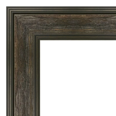 24" X 30" Non-Beveled Rail Rustic Char Bathroom Wall Mirror - Amanti Art 4 24" X 30" Non-Beveled Rail Rustic Char Bathroom Wall Mirror - Amanti Art - Image 2