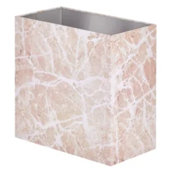 MDesign Small Metal Rectangular Trash Can Wastebasket, Garbage Bin -Baxton Studio Store GUEST 72ee0bde 9d53 4b79 a6dd 3c63eaabce23