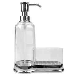 Home Basics Plastic Soap Dispenser With Sponge Compartment 10 Home Basics Plastic Soap Dispenser With Sponge Compartment -Baxton Studio Store GUEST 73065f69 1b99 4560 a233 dfcc6af8767a