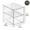 MDesign Stackable Plastic Storage Closet Bin Boxes With Pull-Out Drawers -Baxton Studio Store GUEST 73bec820 cf0d 480f a8e0 096b30c49916