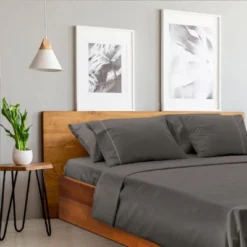 Rayon From Bamboo Solid Performance Sheet Set - Luxclub -Baxton Studio Store GUEST 7420bbac 7eae 48a6 8641 f7c9a65b26db