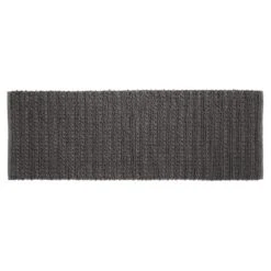 MDesign Soft Cotton Spa Mat Rug For Bathroom, Braided, 60" X 21" -Baxton Studio Store GUEST 7467a08d 0f6d 440f bfd7 9ecd77dd7c76