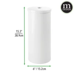 MDesign Toilet Tissue Roll Holder Canister Stand, Stores 3 Rolls, 2 Pack -Baxton Studio Store GUEST 750918e7 65f0 4b8f 8563 35ee5da6f3b8