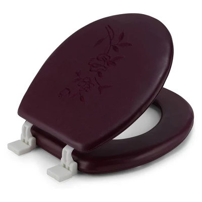 J&V Textiles Embroidered Soft Round Toilet Seat With Easy Clean & Change Hinge, Padded 9 J&V Textiles Embroidered Soft Round Toilet Seat With Easy Clean & Change Hinge, Padded - Image 7