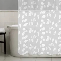 Just Leaves PEVA Shower Curtain - Zenna Home -Baxton Studio Store GUEST 7648bce6 d752 4e96 ad6e b0326e94fa0a