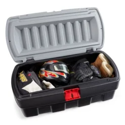 Rubbermaid 48 Gallon Black Action Packer Lockable Latch Indoor And Outdoor Storage Box Container For Home, Garage, Backyard, (Single) -Baxton Studio Store GUEST 77235d58 f212 4da5 90a6 fad959d86d1a