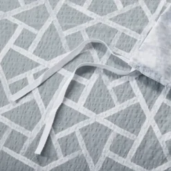 Soho Geo Reversible Duvet Cover Set Gray/White - N Natori -Baxton Studio Store GUEST 772a6bde 618e 4714 b047 52bd25083a4c