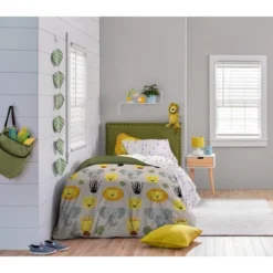 Saturday Park Safari Friends 100% Organic Cotton Duvet Cover & Sham Set -Baxton Studio Store GUEST 772ad5a8 6d7f 4854 917f de986823b89c