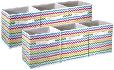 Sorbus 11 Inch Cube Storage Organizer Bins - 6 Pack 17 Sorbus 11 Inch Cube Storage Organizer Bins - 6 Pack - Image 15