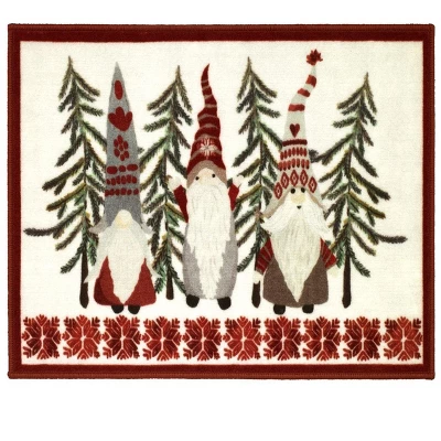 Avanti Christmas Gnomes Rug - 20" X 30" 3 Avanti Christmas Gnomes Rug - 20" X 30"