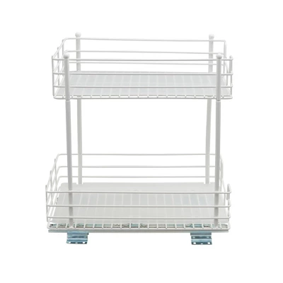 Household Essentials 12" 2-Tier Pantry Organizer White 4 Household Essentials 12" 2-Tier Pantry Organizer White - Image 2