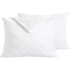 Waterguard Quilted Pillow Protector Cotton White Set Of 4 - Queen 7 Waterguard Quilted Pillow Protector Cotton White Set Of 4 - Queen -Baxton Studio Store GUEST 78297143 d978 42aa 85d3 01a09a5ac762