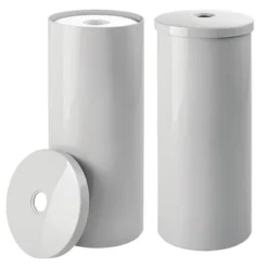 MDesign Toilet Tissue Roll Holder Canister Stand, Stores 3 Rolls, 2 Pack -Baxton Studio Store GUEST 7a06b0c2 31a1 41a8 9971 0d56298cdcb3
