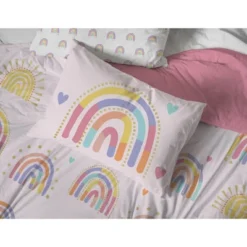 Saturday Park Doodle Rainbow 100% Organic Cotton Duvet Cover & Sham Set -Baxton Studio Store GUEST 7a16fe2a 8107 4ebf 9e8e 7e5f402aead2