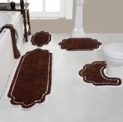 Allure Collection Cotton Tufted Bath Rug Set Set Of 4 - Home Weavers -Baxton Studio Store GUEST 7a717c85 a5b7 4020 8c93 654f5db60b21