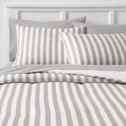 Stripe Microfiber Reversible Comforter & Sheet Set Gray - Room Essentials™ 17 Stripe Microfiber Reversible Comforter & Sheet Set Gray - Room Essentials™ -Baxton Studio Store GUEST 7adc7c7f 4748 4bb9 b8a9 3903f5534a0a