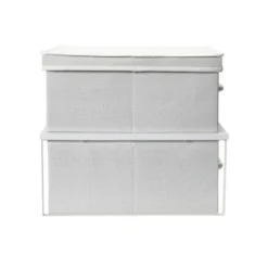 Household Essentials Stacking Storage Boxes With Laminate Top White 20 Household Essentials Stacking Storage Boxes With Laminate Top White -Baxton Studio Store GUEST 7ca39b09 e4d7 4cdb b030 3d78f403359f