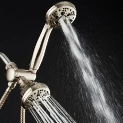 48 Setting High Pressure Luxury Three-Way Dual Shower Head Combo - AquaDance -Baxton Studio Store GUEST 7cd61964 9a33 449d 9a0b 3f8d9e772afb