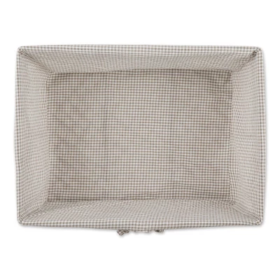 Design Imports Set Of 3 Rustic Bronze Chicken Wire Stone And White Gingham Check Liner Baskets 3 Design Imports Set Of 3 Rustic Bronze Chicken Wire Stone And White Gingham Check Liner Baskets