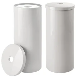 MDesign Toilet Tissue Roll Holder Canister Stand, Stores 3 Rolls, 2 Pack -Baxton Studio Store GUEST 7de14816 9ba3 416c b629 e4ef6722ca61