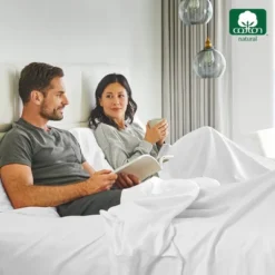 Luxury Fitted Sheet Only, 600 Thread Count - 100% Cotton Sateen, Deep Pocket, Soft, Cool & Durable By California Design Den -Baxton Studio Store GUEST 7ee71d5a 8e03 45c2 8232 4d3789c41a74