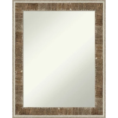 Farmhouse Brown Narrow Non-Beveled Wood Bathroom Wall Mirror 12 Farmhouse Brown Narrow Non-Beveled Wood Bathroom Wall Mirror - Image 10