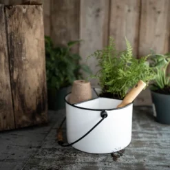 White Metal Caddy - Foreside Home & Garden 14 White Metal Caddy - Foreside Home & Garden -Baxton Studio Store GUEST 7f310a14 7890 4c3b 8972 e5d97b0f3fe8