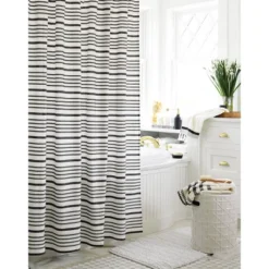 Striped Shower Curtain Black/White - Threshold™ -Baxton Studio Store GUEST 7f7c3a99 e20e 449e ba65 7e1967da8491