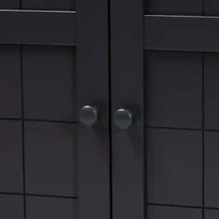 Shelf Wood Shoe Storage Cabinet Glidden Finished Dark Gray - Baxton Studio -Baxton Studio Store GUEST 7f8b0f22 1545 46d7 b765 2162d32e5a69