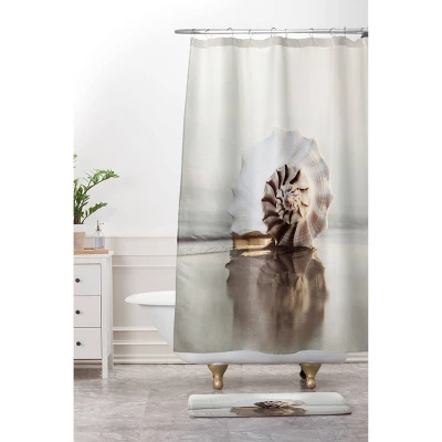 Bree Madden Seashell Shower Curtain Beige - Deny Designs 4 Bree Madden Seashell Shower Curtain Beige - Deny Designs - Image 2
