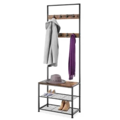 Whitmor Modern Industrial Entryway Tower Black -Baxton Studio Store GUEST 80115626 42e4 4a99 b0a3 60f67b8321b8