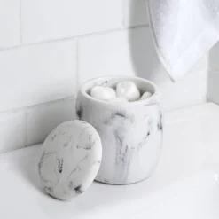 Legends Cotton Ball Jar Gray/Black - Allure Home Creations -Baxton Studio Store GUEST 803d634f 40dc 437f b750 519d90d66234