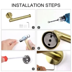 Unique Bargains Bathroom Rustproof Stainless Steel Brushed Fixed Toilet Paper Holders -Baxton Studio Store GUEST 809db5ad 0ed4 425c 9643 a920fb09536d