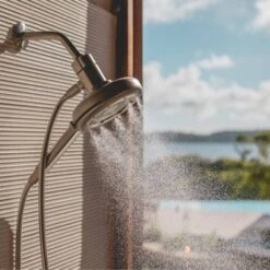 Nebia Corre Four Function Fixed Shower Hand Bathroom Hardware Set Brushed Nickel - Brondell -Baxton Studio Store GUEST 81fbc9c6 08a0 416b 9547 09f222b681bb