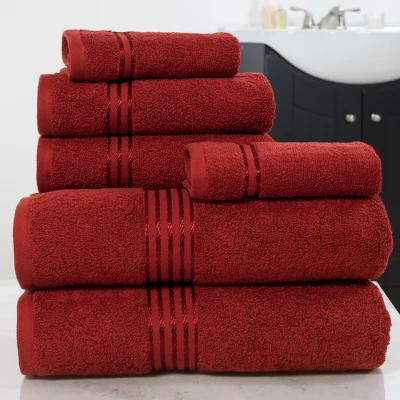 Solid Bath Towels And Washcloths 6pc - Yorkshire Home 8 Solid Bath Towels And Washcloths 6pc - Yorkshire Home - Image 6