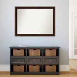 42" X 31" Non-Beveled Corded Bathroom Wall Mirror Bronze - Amanti Art -Baxton Studio Store GUEST 8248112c f13f 4dfb a463 e49ba7bf0296